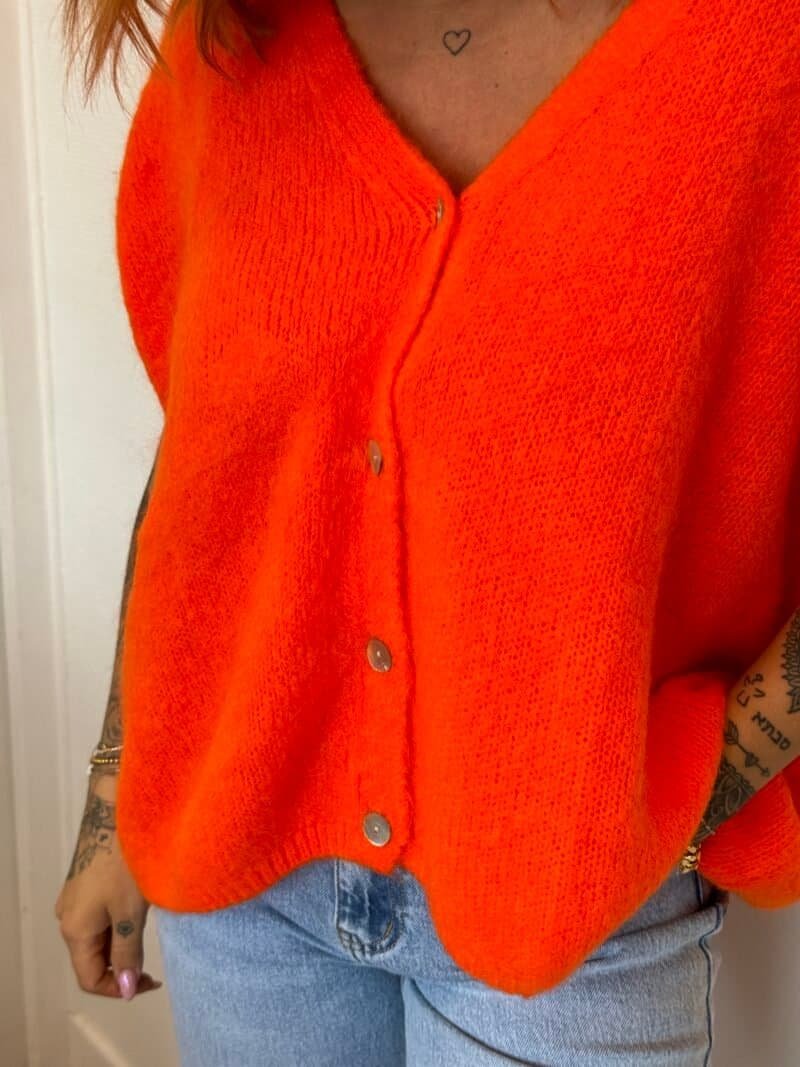 PULL SANS MANCHE  ORANGE – Image 2