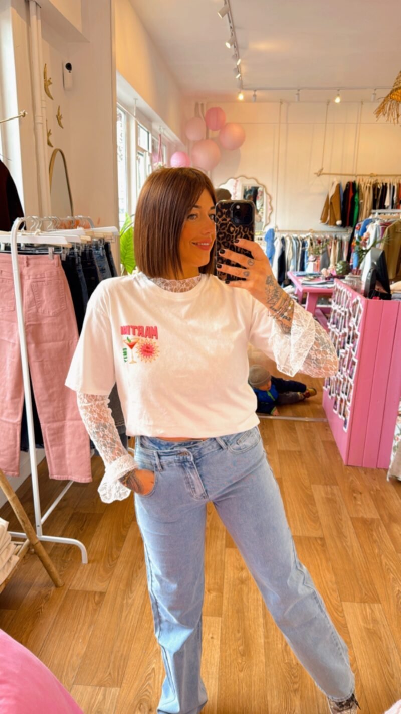 T SHIRT MARTINI BLANC