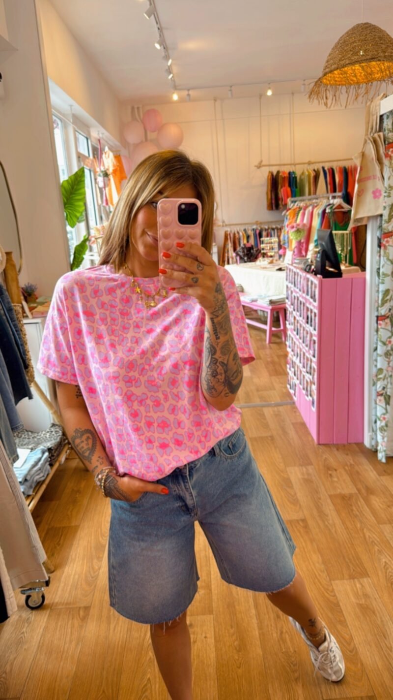 T SHIRT LILA ROSE LEOPARD