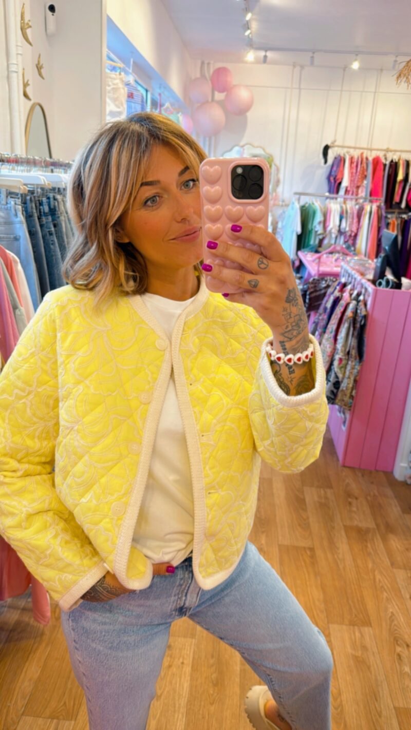 VESTE MATELASSÉ JAUNE   S/M