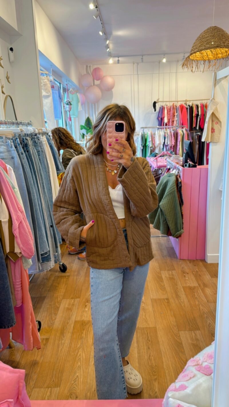 VESTE 100% COTON MOKA