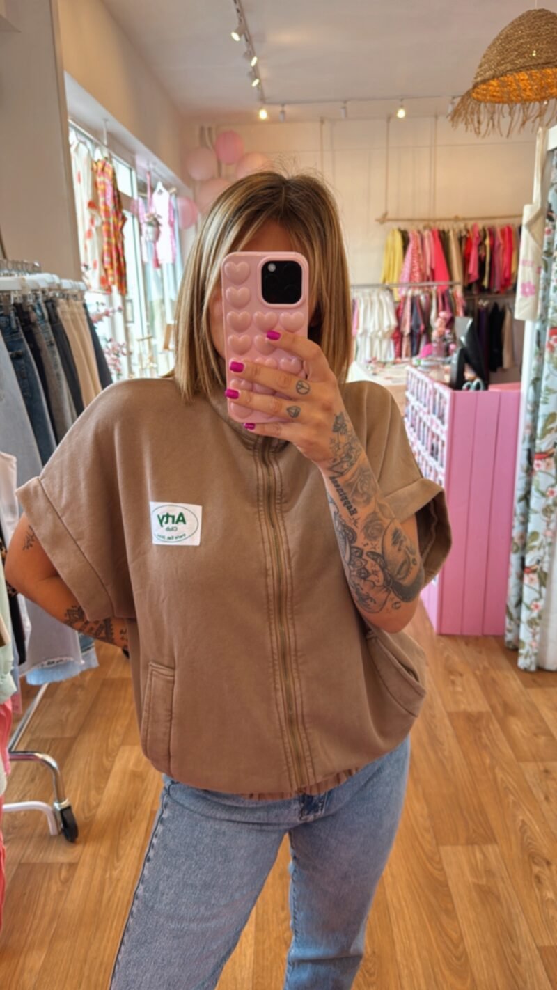 VESTE JOG MOKA