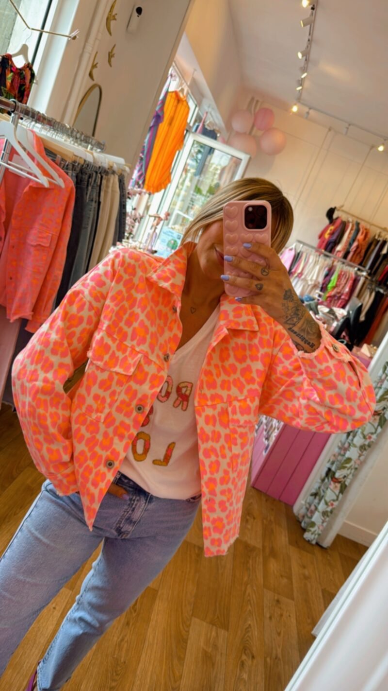 VESTE JEAN LEO BLANCHE