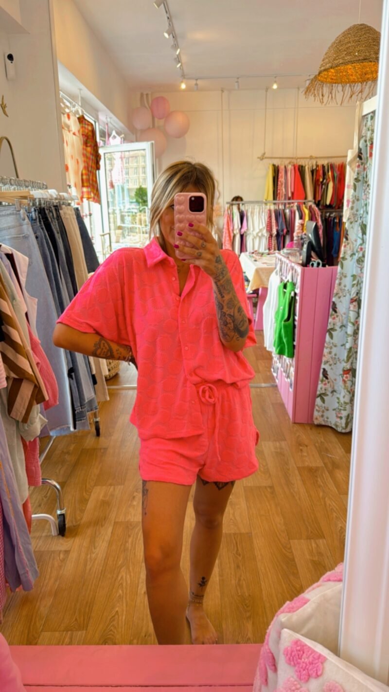 SHORT EPONGE ROSE  T   .  S