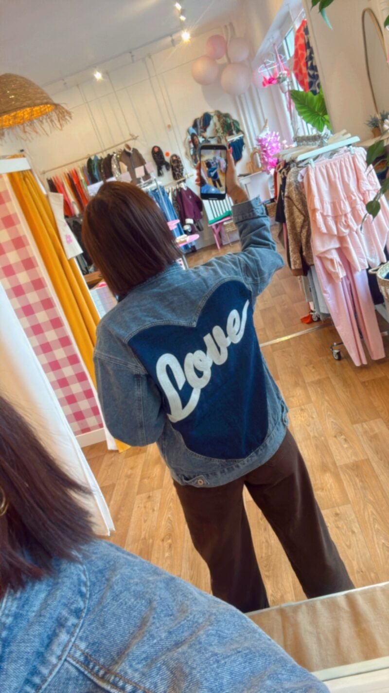 VESTE EN JEAN GROS COEUR   S/M