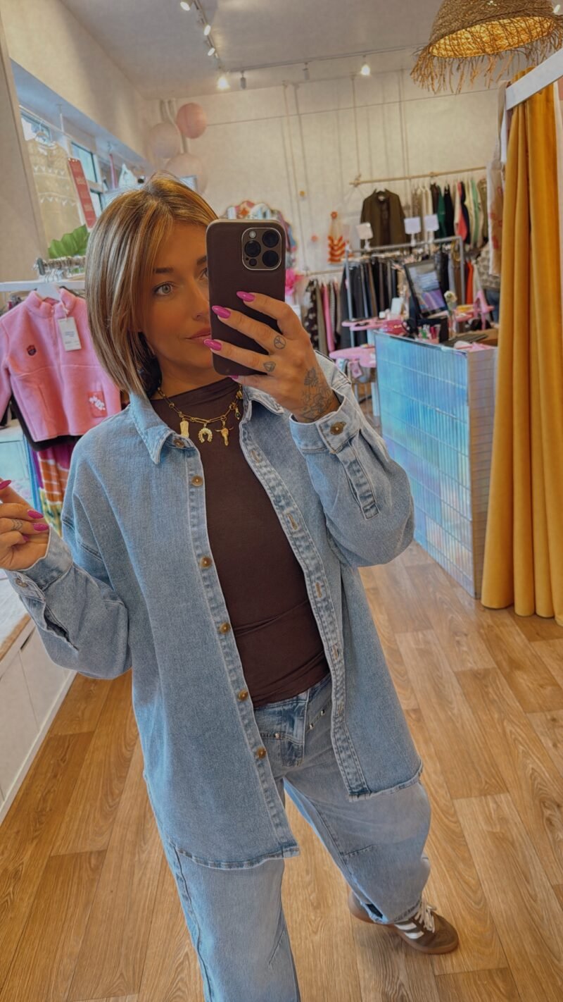 VESTE/ SURCHEMISE EN JEAN   T . M