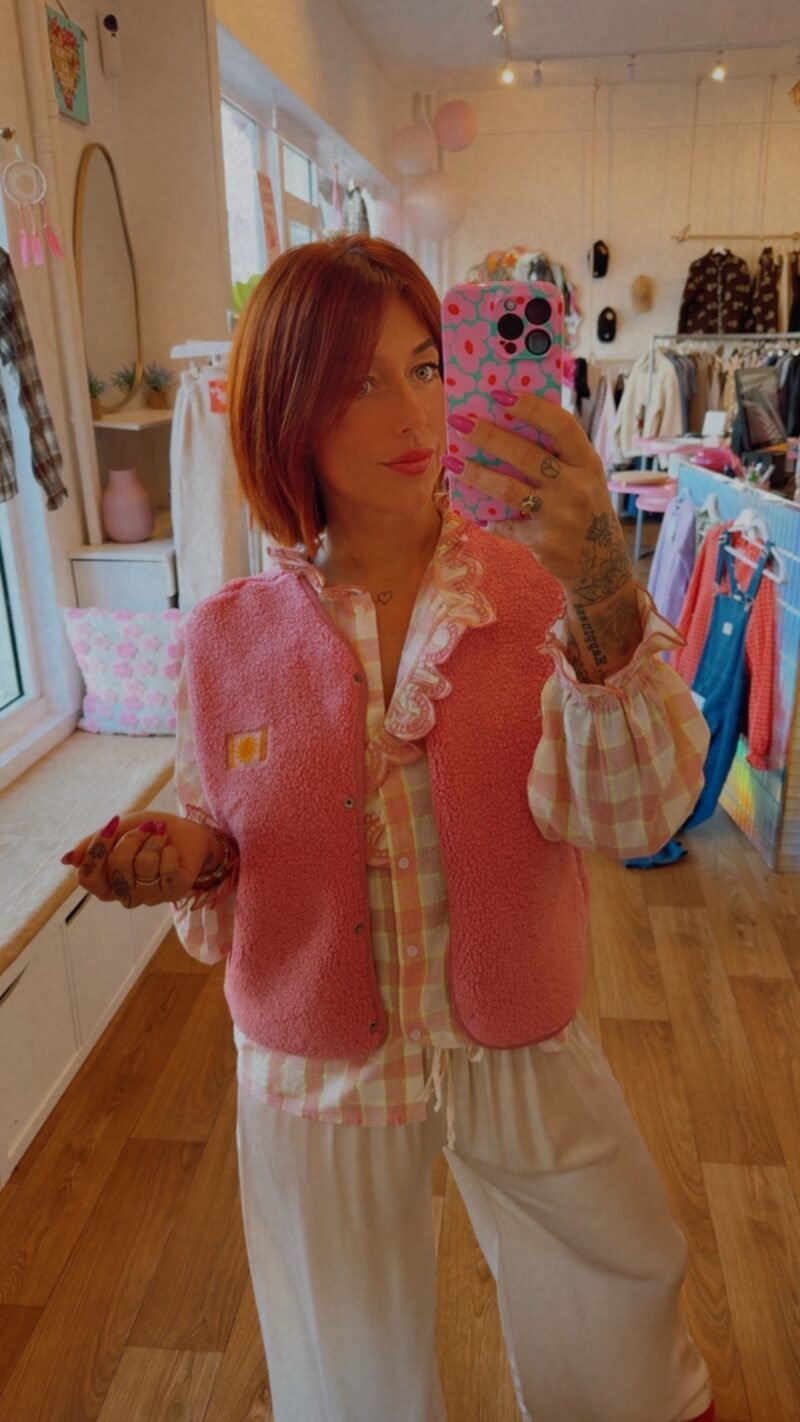 BOLERO MOUTON  ROSE   M/L