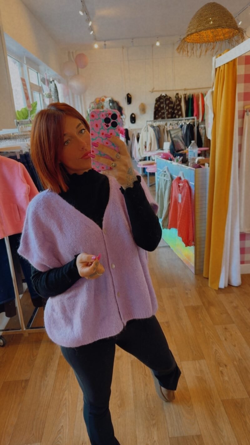 GILET SANS MANCHE  LILA