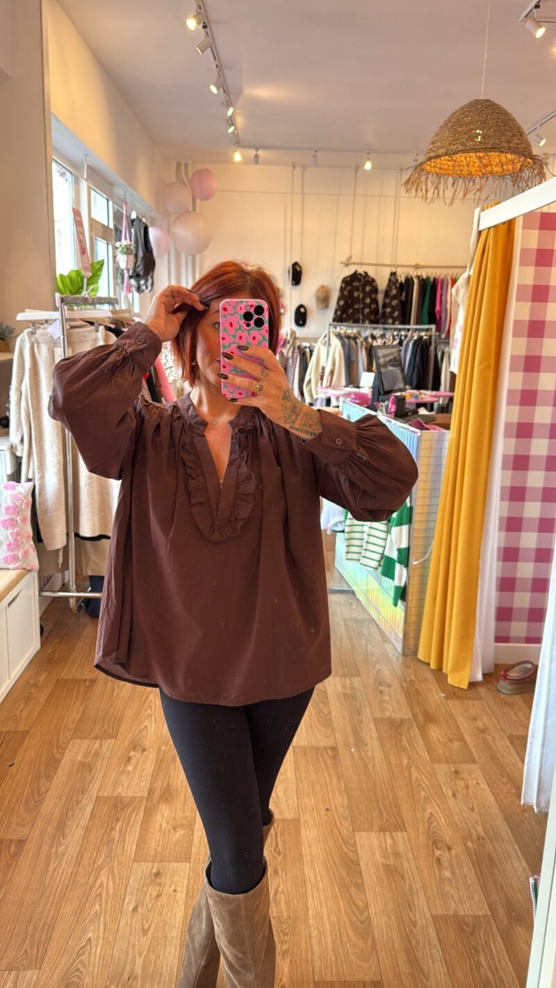 BLOUSE MILANA CHOCOLAT
