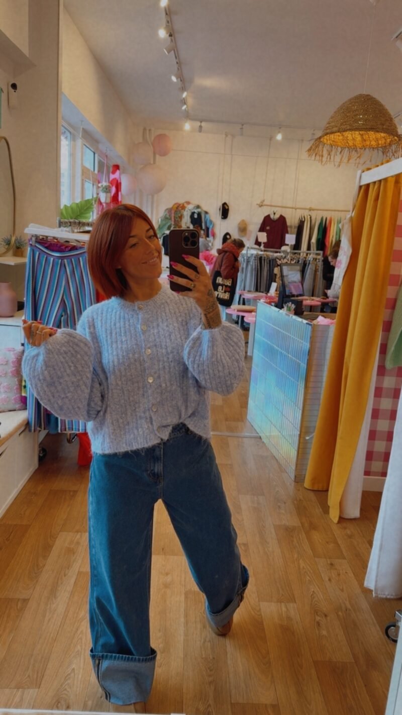 JEAN WIDE LEG REVERS    L