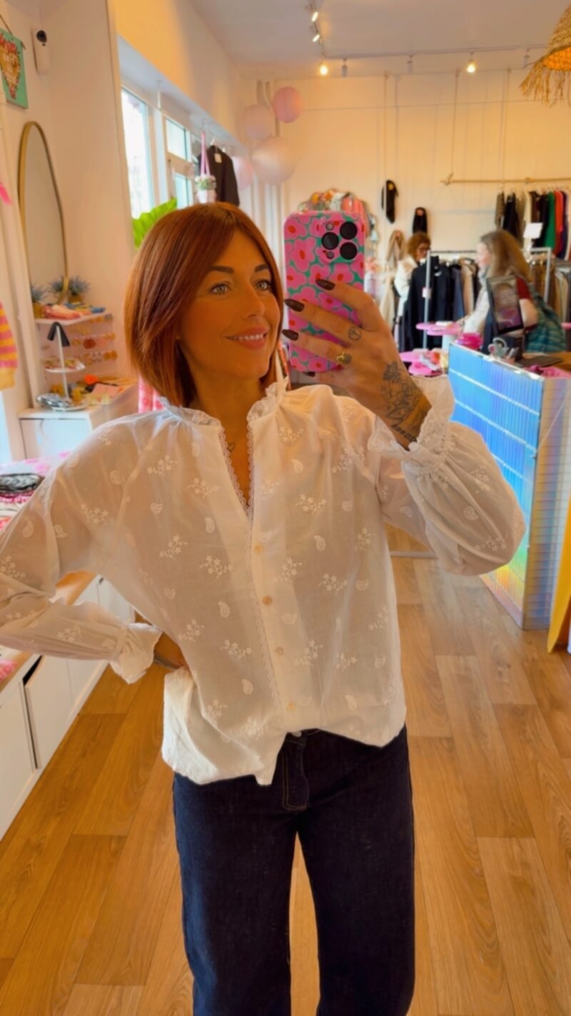 BLOUSE ENOLA  BANCHE   M/L