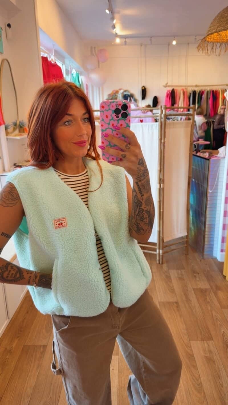 BOLERO OVERSIZE VERT D'EAU – Image 2