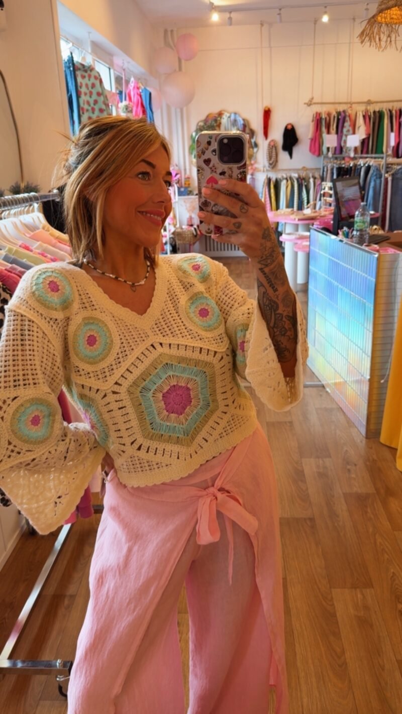 TOP EN CROCHET TURQUOISE