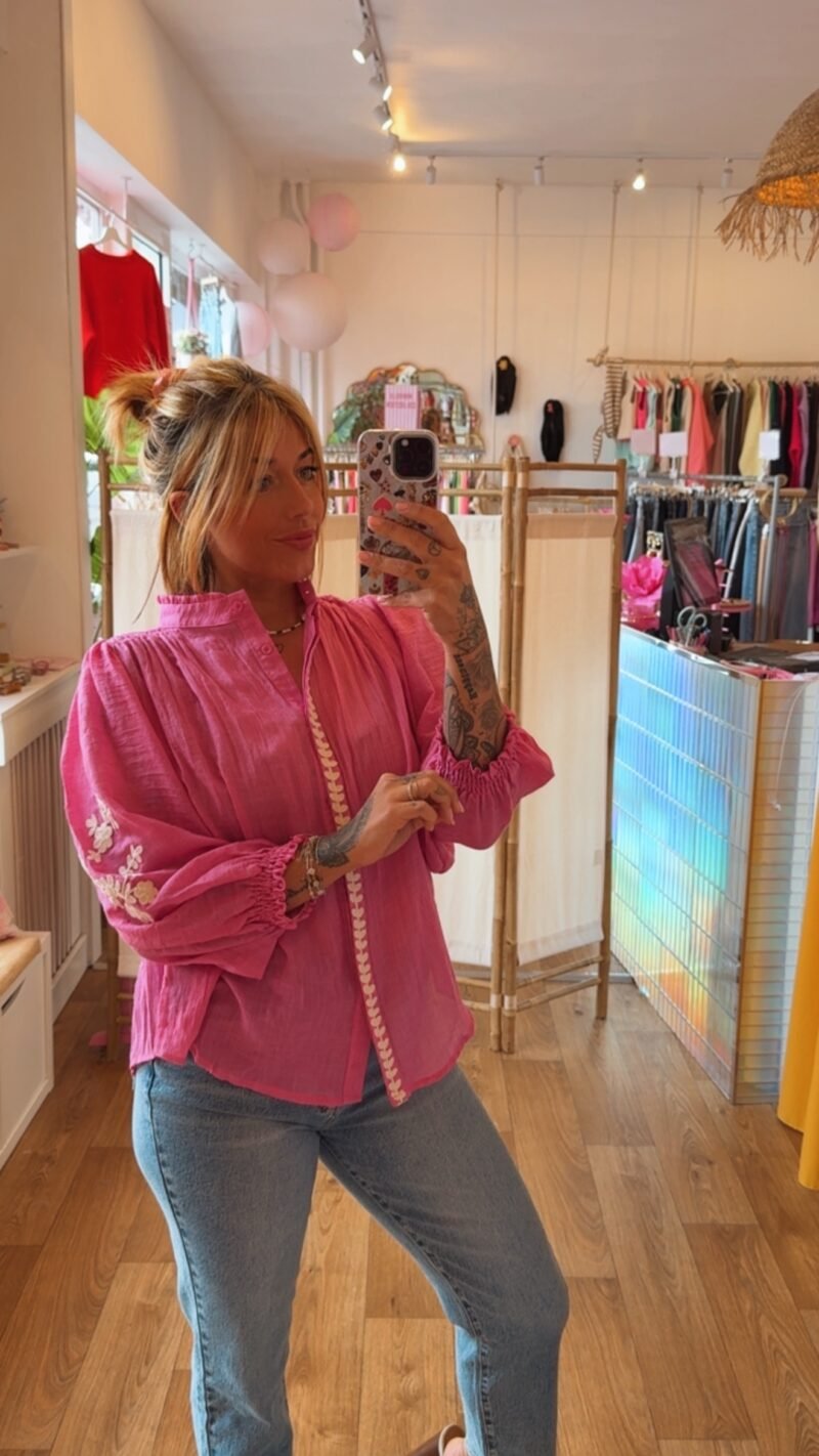 BLOUSE VANITA ROSE  FUSHIA