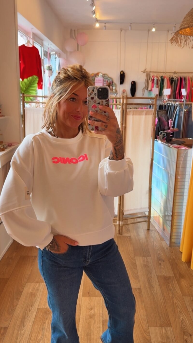 SWEAT ICONIC BLANC  DOUX