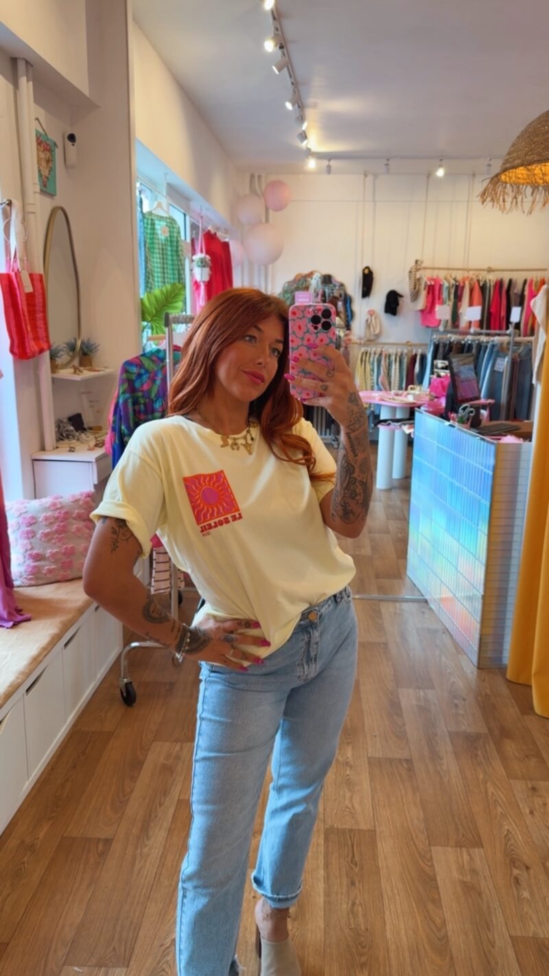 T SHIRT LE SOLEIL JAUNE