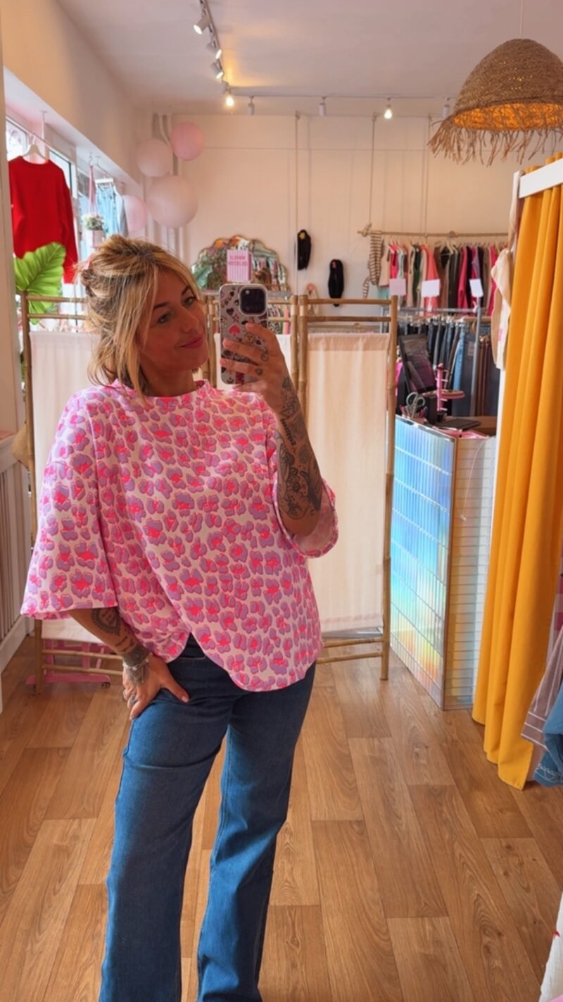 SWEATSHIRT LEOPARD VIOLET