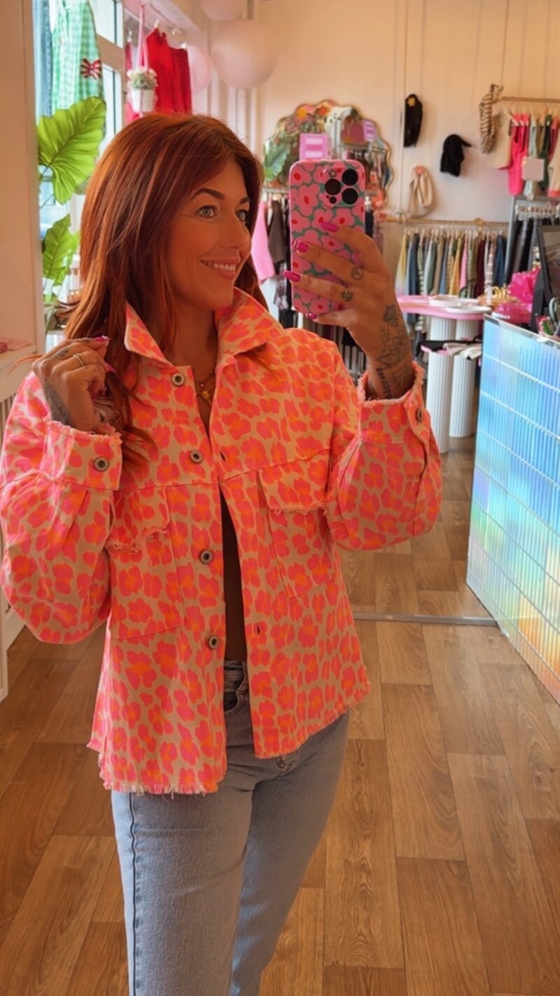 VESTE JEAN LEO ROSE