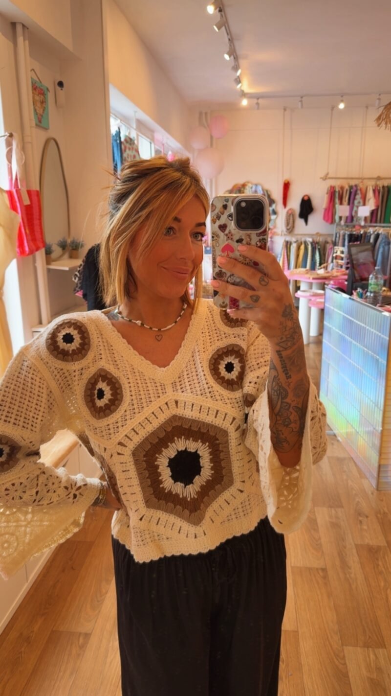 TOP EN CROCHET  CHOCO
