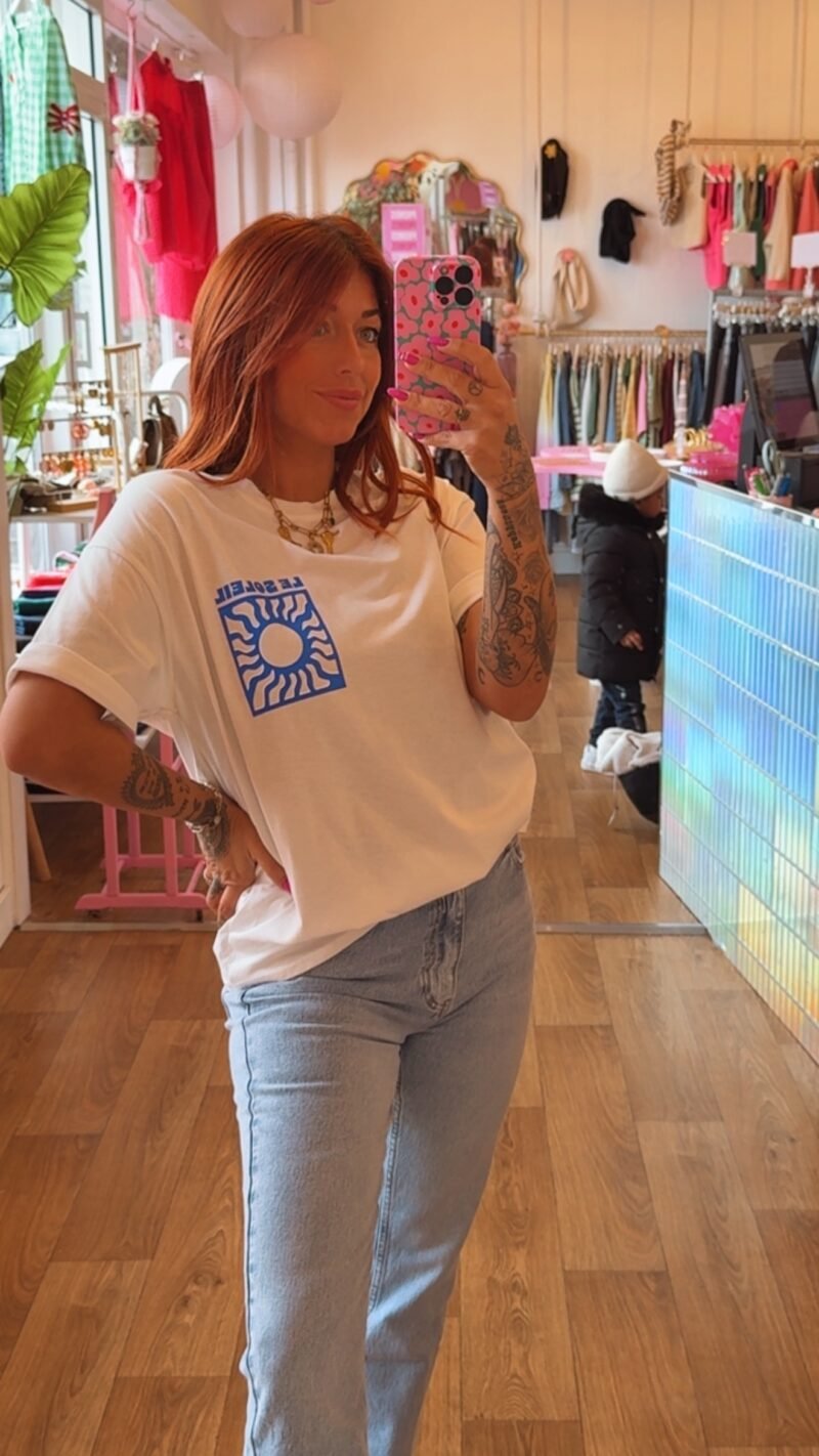 T SHIRT LE SOLEIL BLEU MARINE