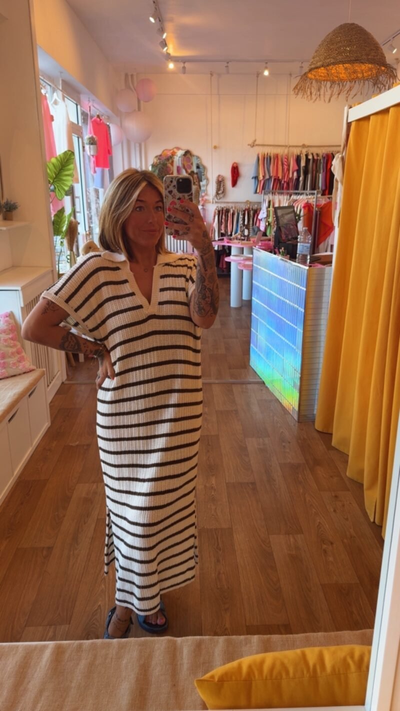 ROBE EN MAILLE  CHOCO