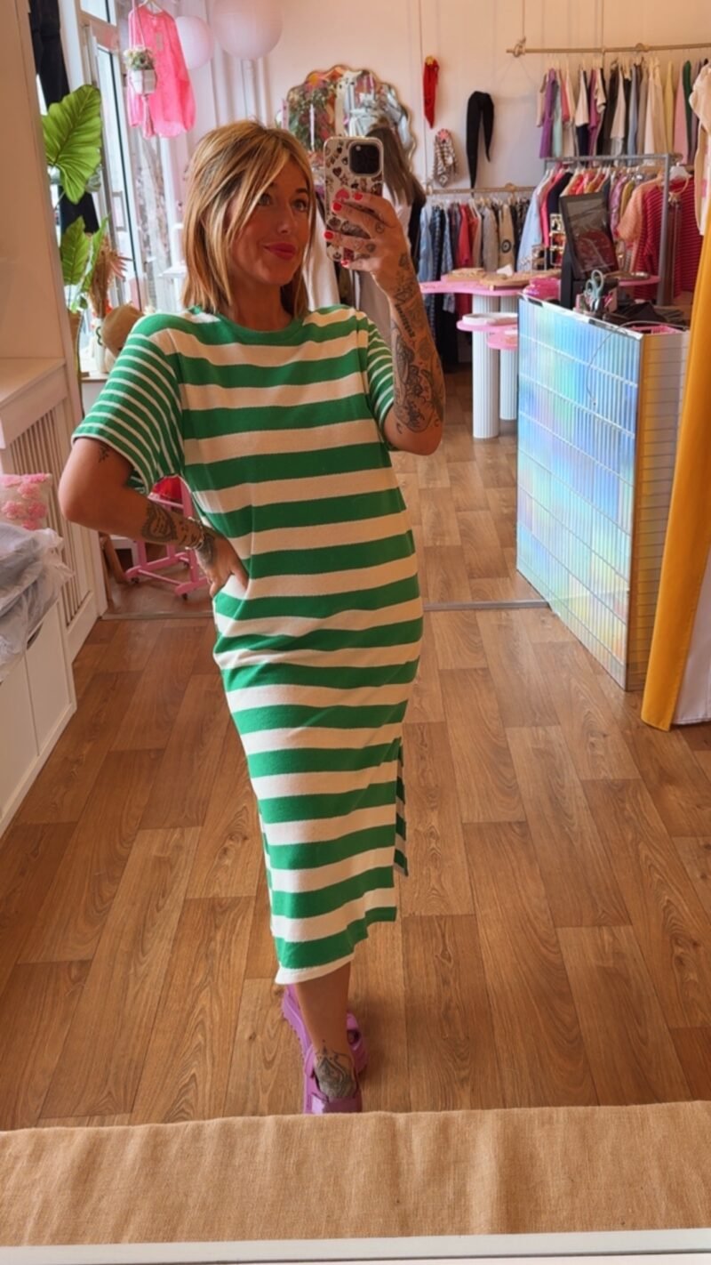 ROBE LONGUE EPONGE VERTE