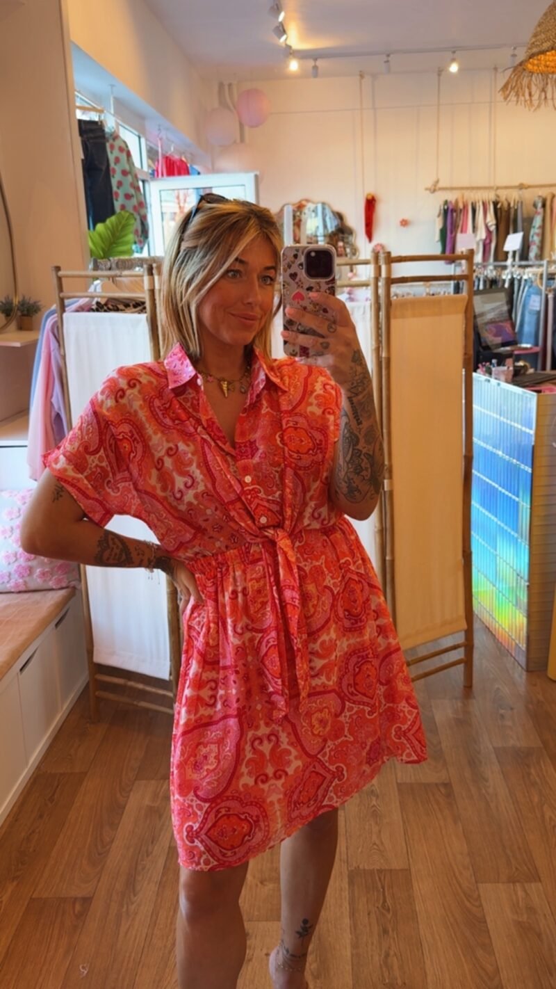 ROBE MANDALA ORANGÉ  T  L