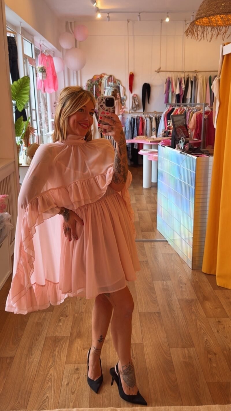 ROBE EN 2 PARTIE ROSE  S/M
