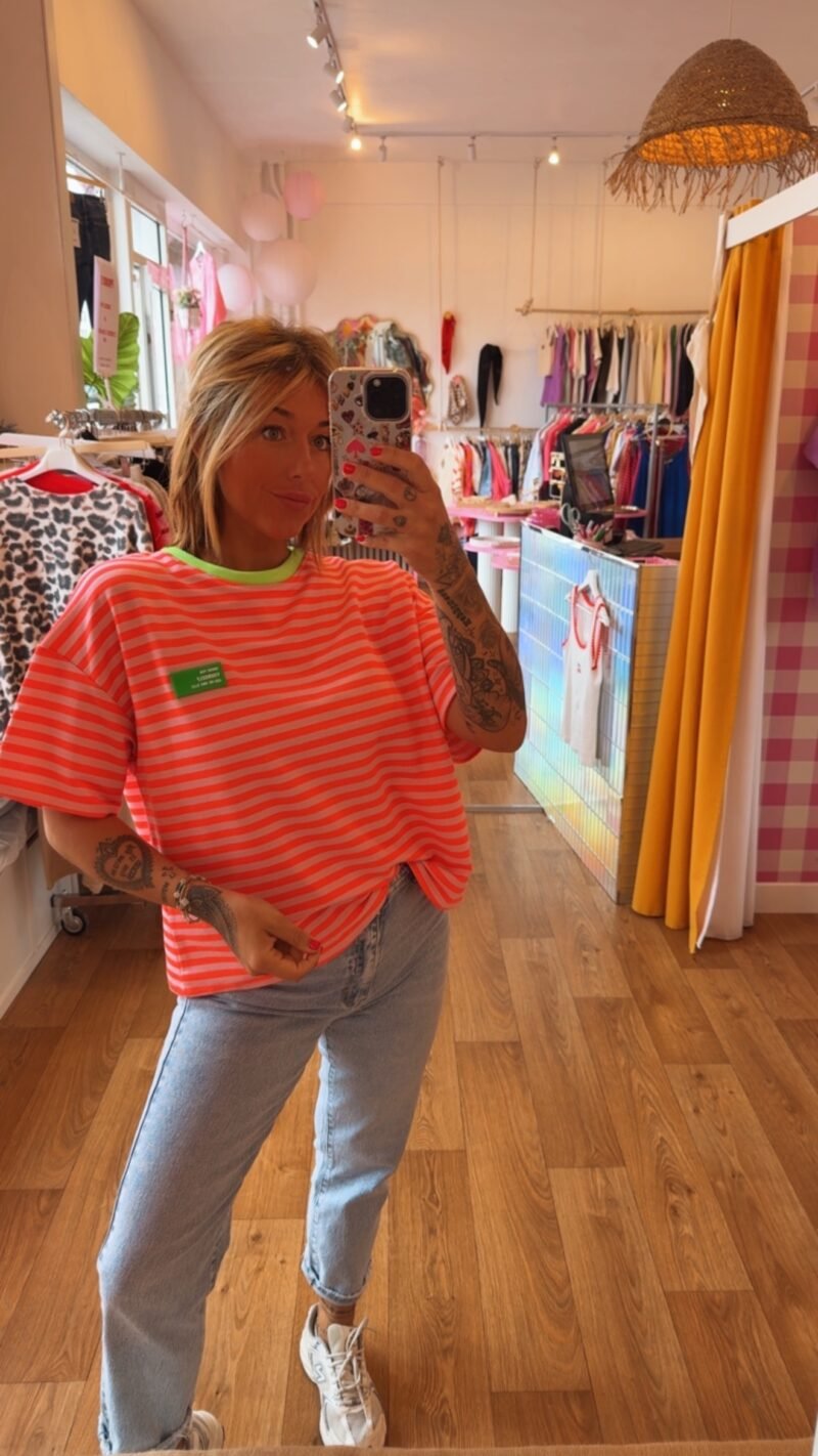 T SHIRT MIMI  ROSE FLUO / VERT