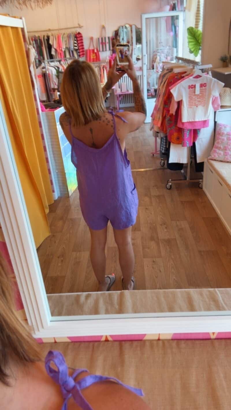 COMBI COURTE VIOLETTE – Image 2