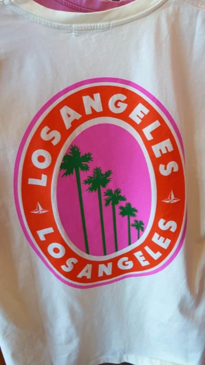 T SHIRT JAUNE LOS ANGELES – Image 2