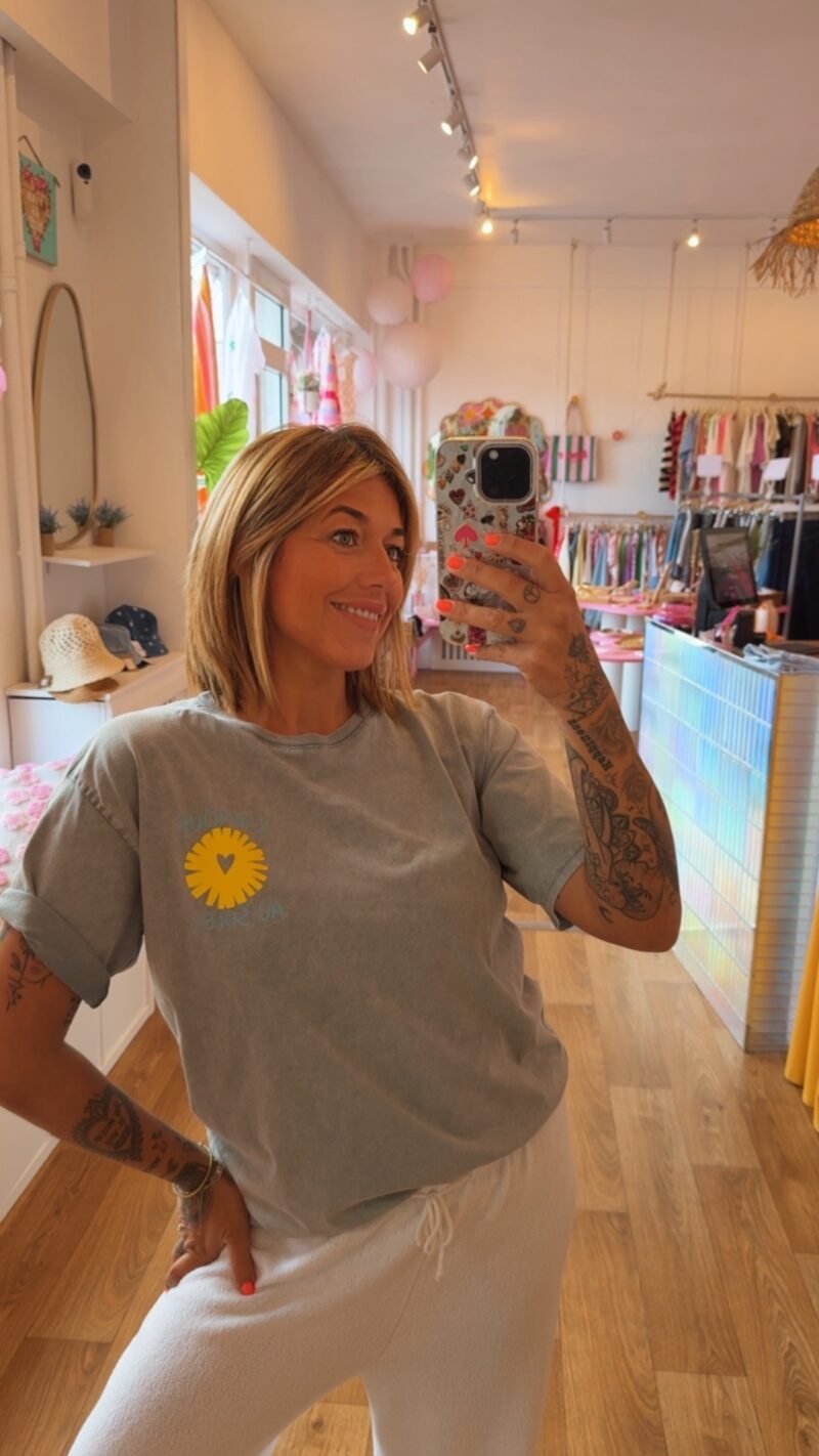 T SHIRT GRIS LAMOUR