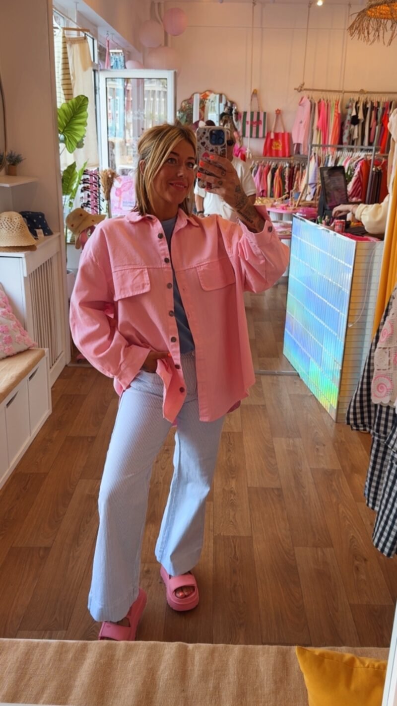 VESTE RAYE ROSE JEAN
