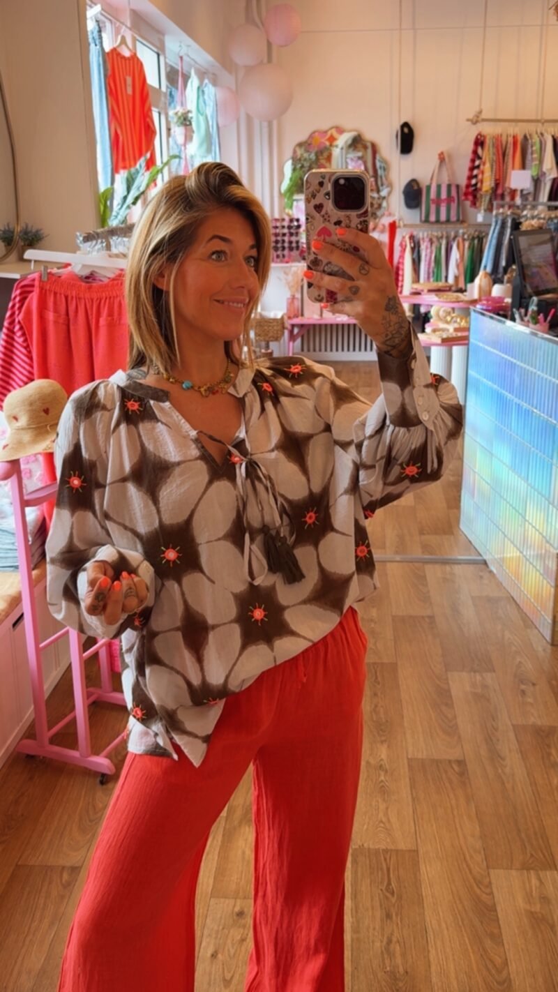 BLOUSE HAWAI  TAUPE