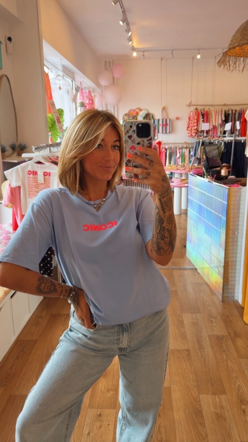 T SHIRT ICO BLEU