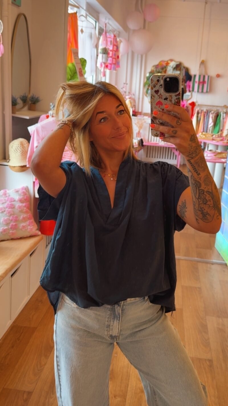 BLOUSE COCO VOILE  MARINE