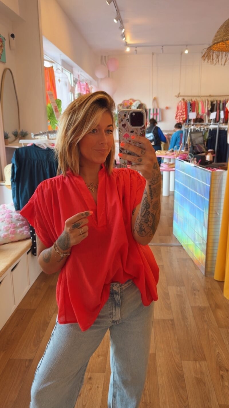 BLOUSE COCO VOILE  RED