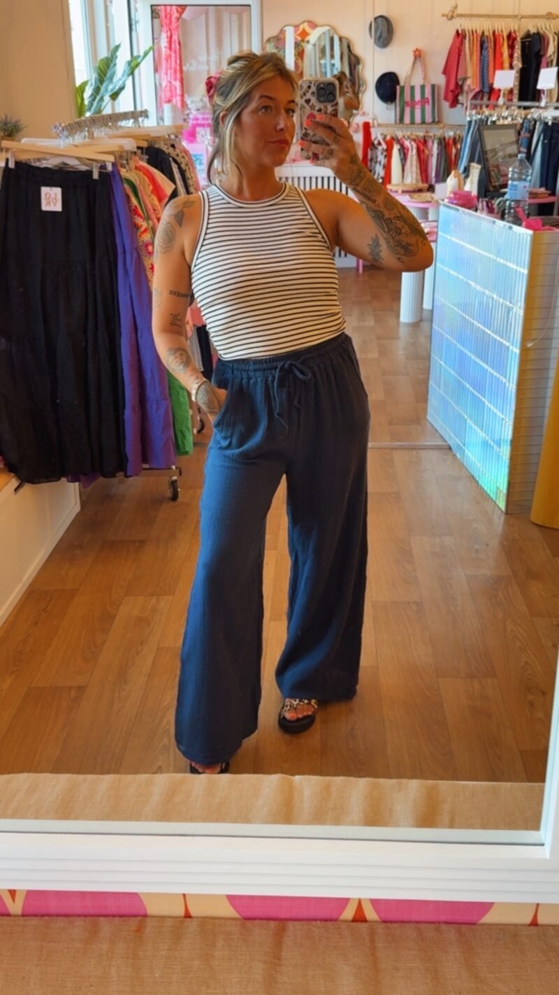 PANTALON AGREABLE MARINE