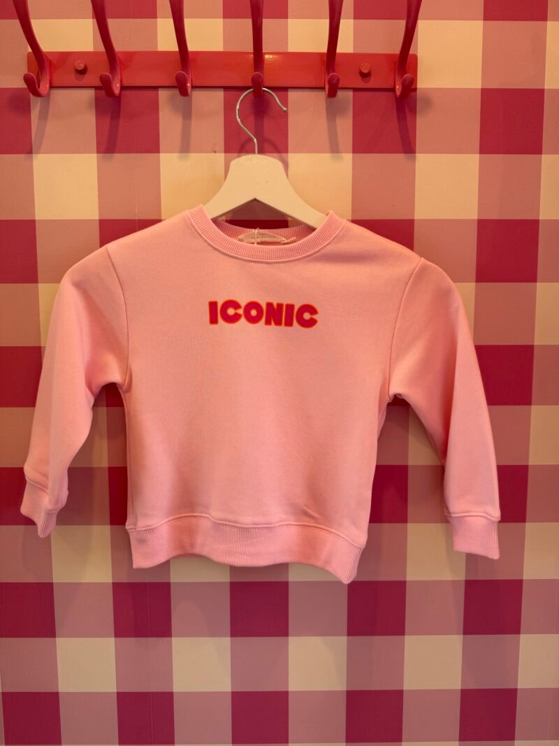 SWEAT ICONIC ENFANT ROSE  6 ANS