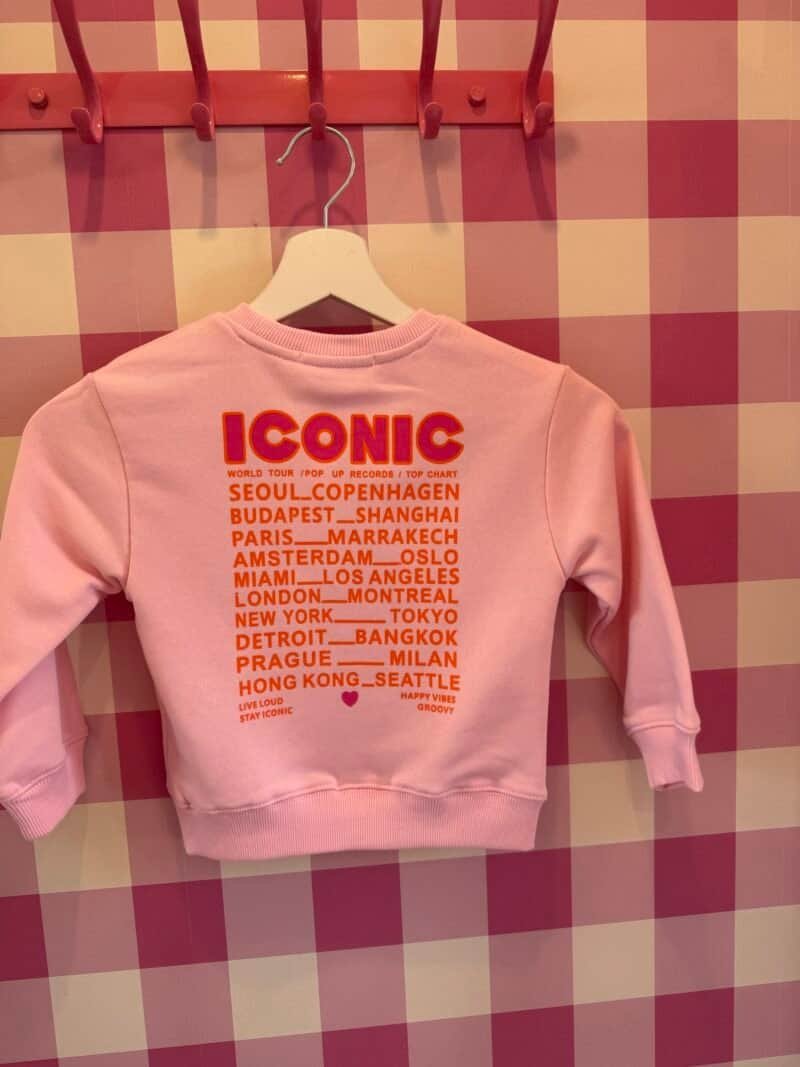 SWEAT ICONIC ENFANT ROSE  8 ANS – Image 2