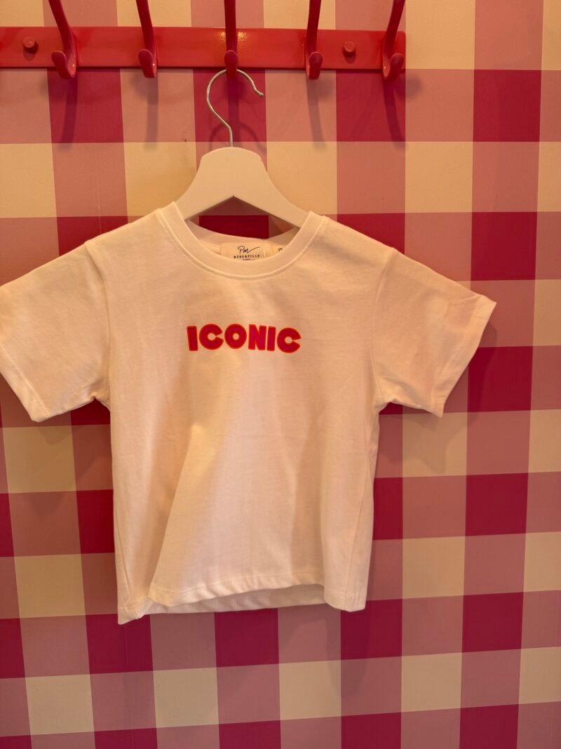 T SHIRT ICONIC BLANC ENFANT 12 ANS