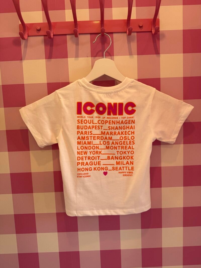 T SHIRT ICONIC BLANC ENFANT 6 ANS