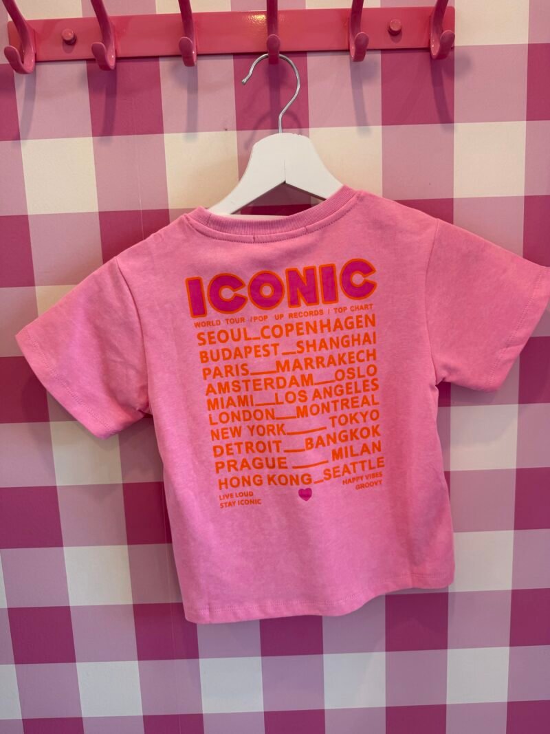 T SHIRT ICONIC ROSE ENFANT 4 ANS