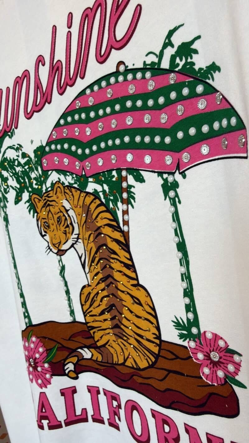 T SHIRT  STRASS   " TIGRE " – Image 3