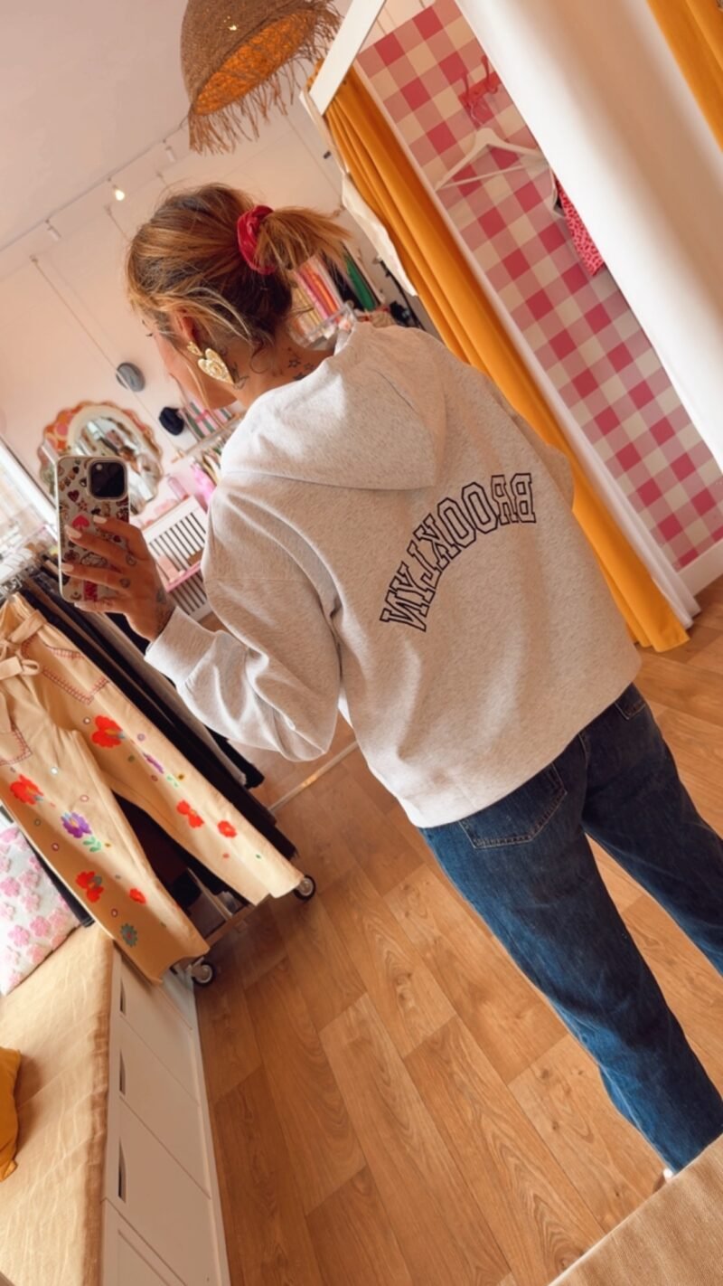 VESTE ZIP GRIS BROOKLYN  S/M