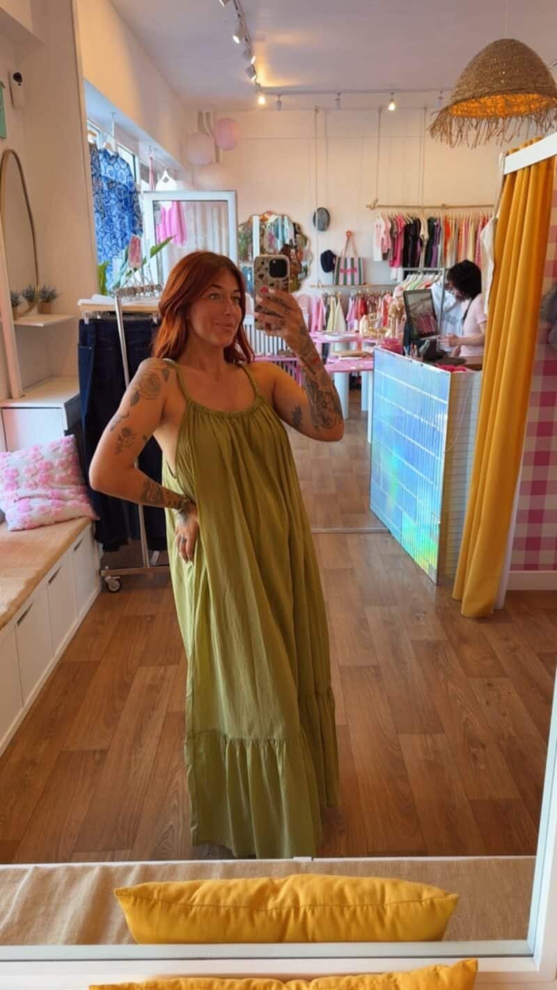 ROBE TRESSE VERTE