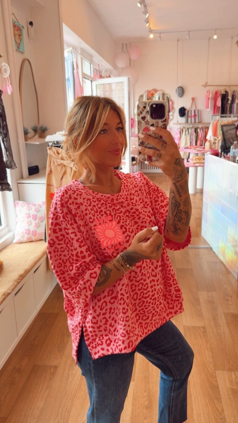 SWEATSHIRT OVERSIZE LEO ROSE  SOLEIL IBIZA