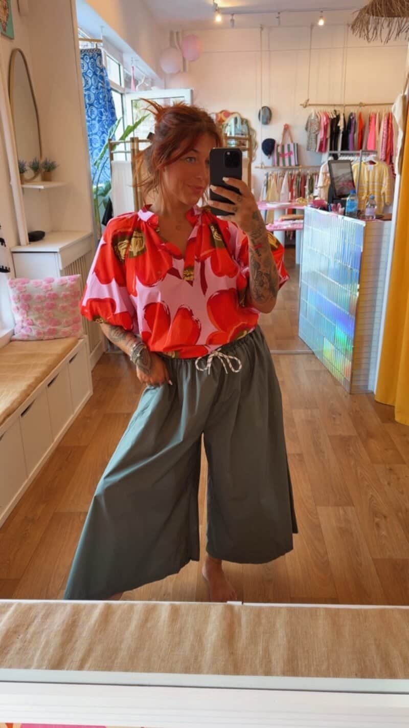 JUPE CULOTTE KAKI SIMPLE