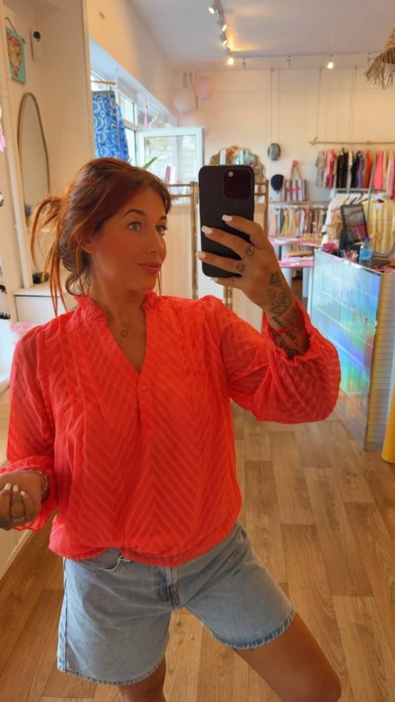 BLOUSE CORAIL  T . L