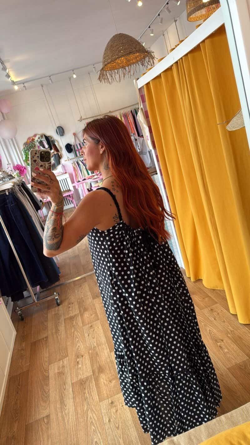 ROBE TRESSIA  NOIR POIS – Image 2